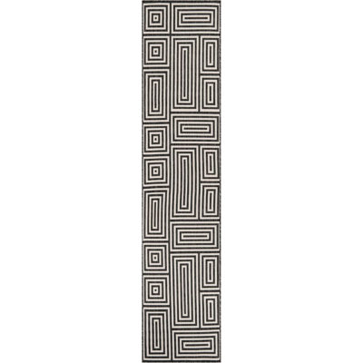 Tapis contemporain noir et blanc Bello