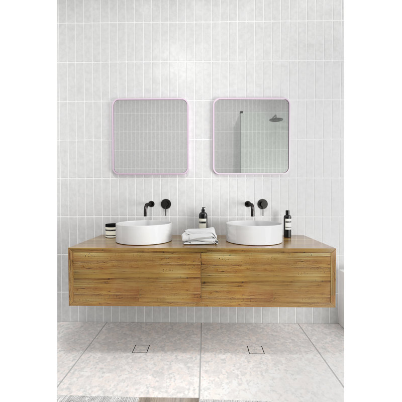 Trinity Metal Mirror, Pink