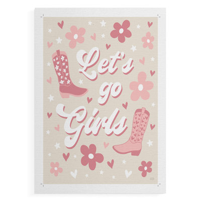 Let's Go Girls -Canvas Print Only - NOT FRAMED