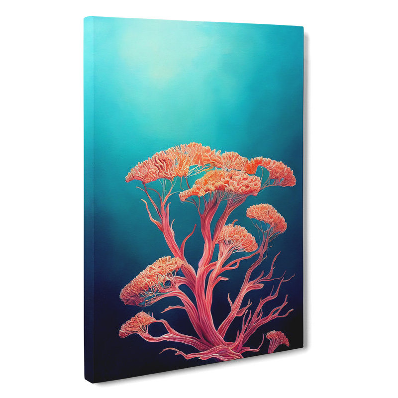 XC1022-3653X Pretty Coral - Wrapped Canvas Print, 76cm H x 50cm W x 3cm D