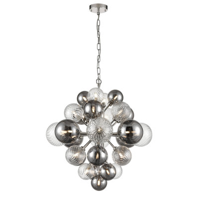 Ajeet 29 - Light Silver Unique/Statement Pendant