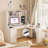 L Shaped Desk With Outlet, Computer Desk With Drawers, Bookshelf, Modern Corner Desk, Desk,L-Shaped Study Table Writing Desk,Corner Gaming Computer Desk With Storage