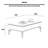 Rectangular stone storage coffee table-110976660