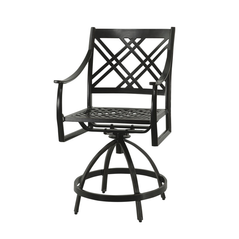 Edge Swivel Balcony Stool, Midnight Gold, 27"