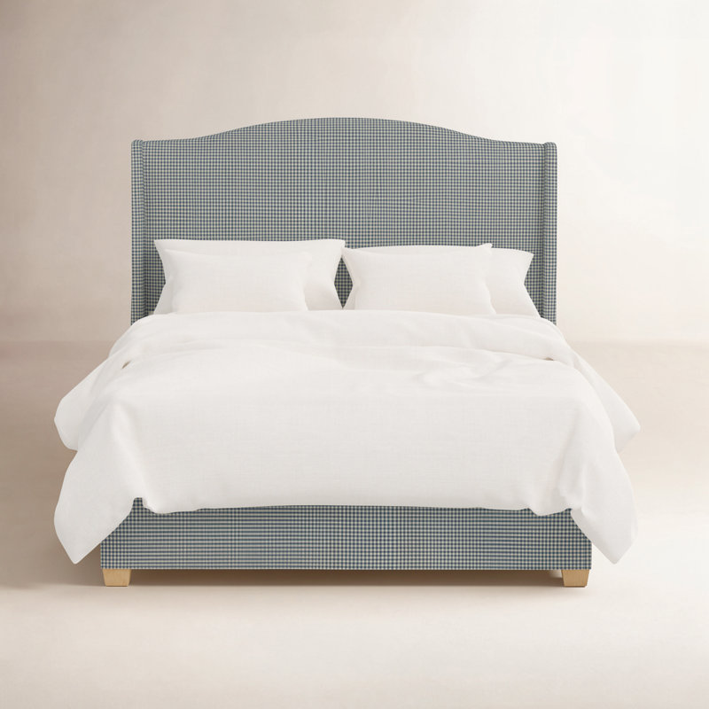 Julia Platform Bed, Queen, Denim