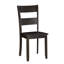 Ensemble de 2 chaises latérales à dossier en échelle