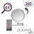 8" Wall Mount Magnified Makeup Mirror
