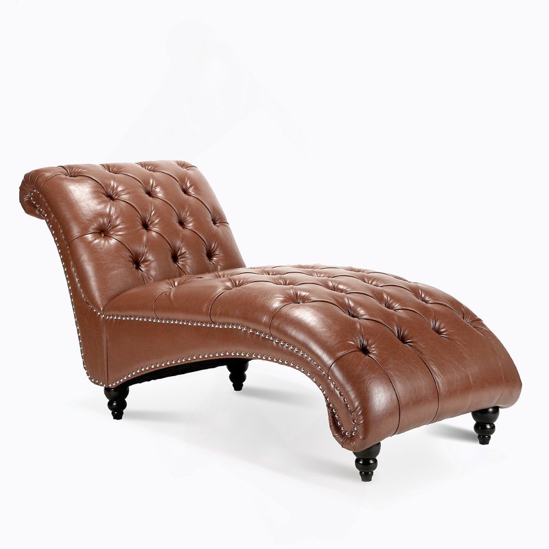 Tufted Armless Chaise Lounge