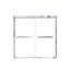 Ensemble de douche / baignoire à coller 6 pièces avec porte et accessoires 60 po x 36 po x 92 po Transolor, blanc / chrome poli-119036235-119036236