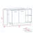 2-Shelf 1-Drawer Kitchen Island Black Wengue And Light Oak, Two Open Shelves, Kitchen Island