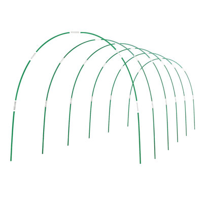 The Protective Greenhouse For DIY Wider Tunnel, Rust- Fiberglass Support Frame For Garden Fabric, DIY Plant Support Garden Stakes, Gardening Supplies