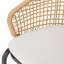 Fabuleux fauteuil de patio - PE brun, structure en métal robuste, coussins de siège tissés glamour, support, revêtement en tissu hydrofuge