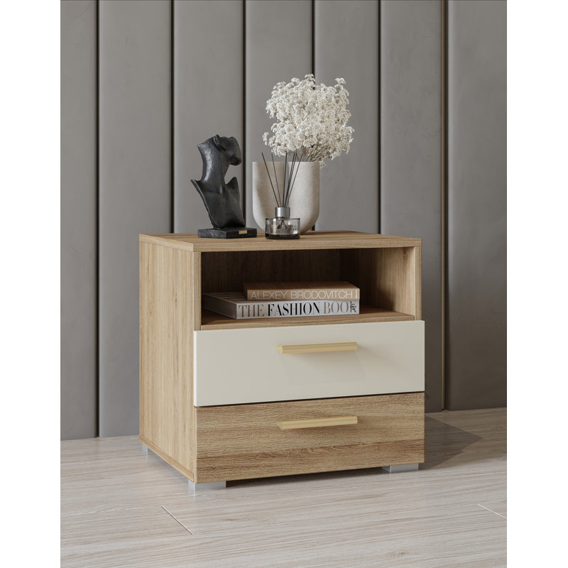 Parmveer Manufactured Wood Bedside Table
