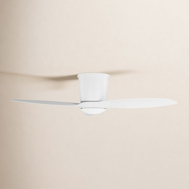 Ventilateur de plafond avec lumières DEL Aisling, Blanc mat, 44", Blanc mat