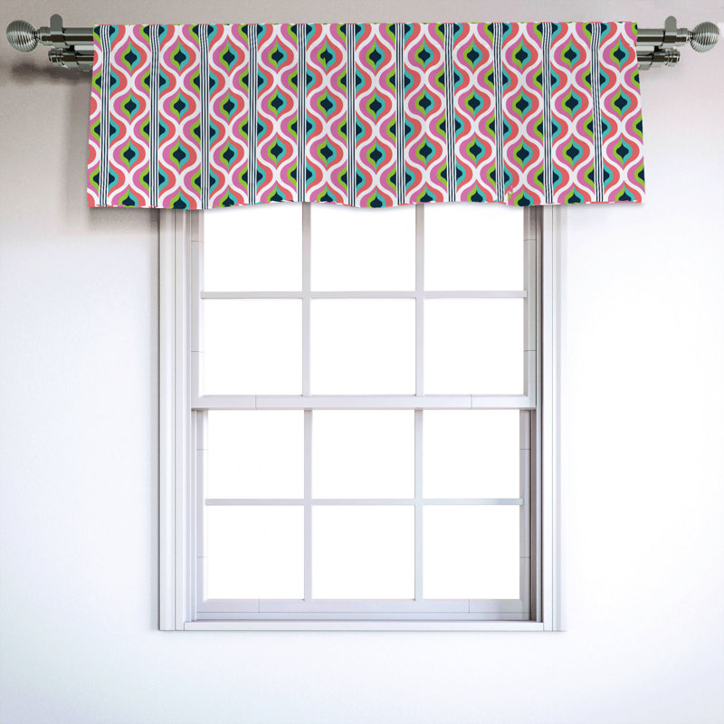 Sateen Ruffled Window Valance