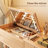 Oliver Solid Wood Makeup Vanity with Flip Mirror and Lighting Modes-812106585-834786300