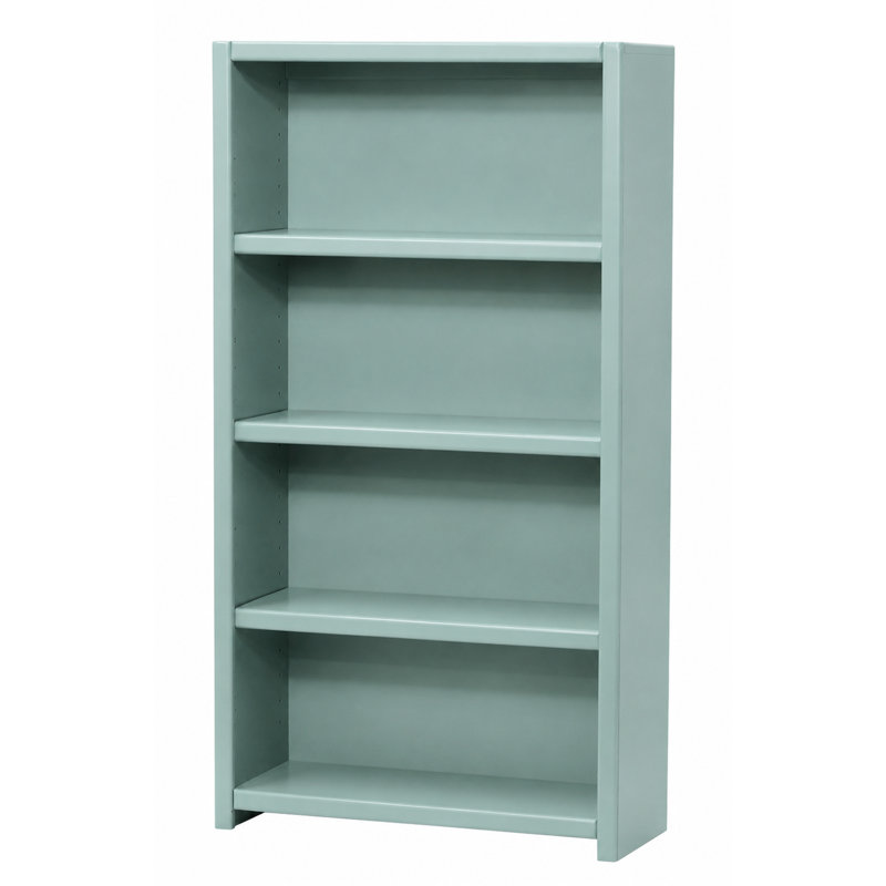 Bibliothèque standard mckaylah peuplier, Bleu pâle, (3 tablettes) H 60 po x l 32 po x P 13 po