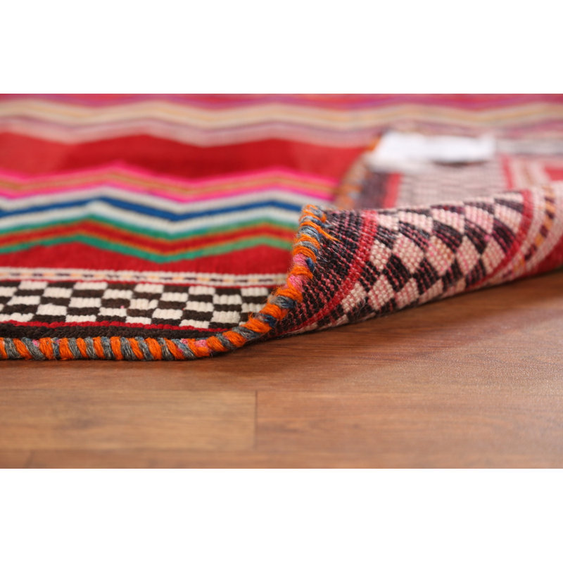 Tapis traditionnel géométrique en laine Gabbeh