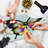 Ambesonne Swallowtail Tempered Glass Cutting Board Lively Insect Multicolor
