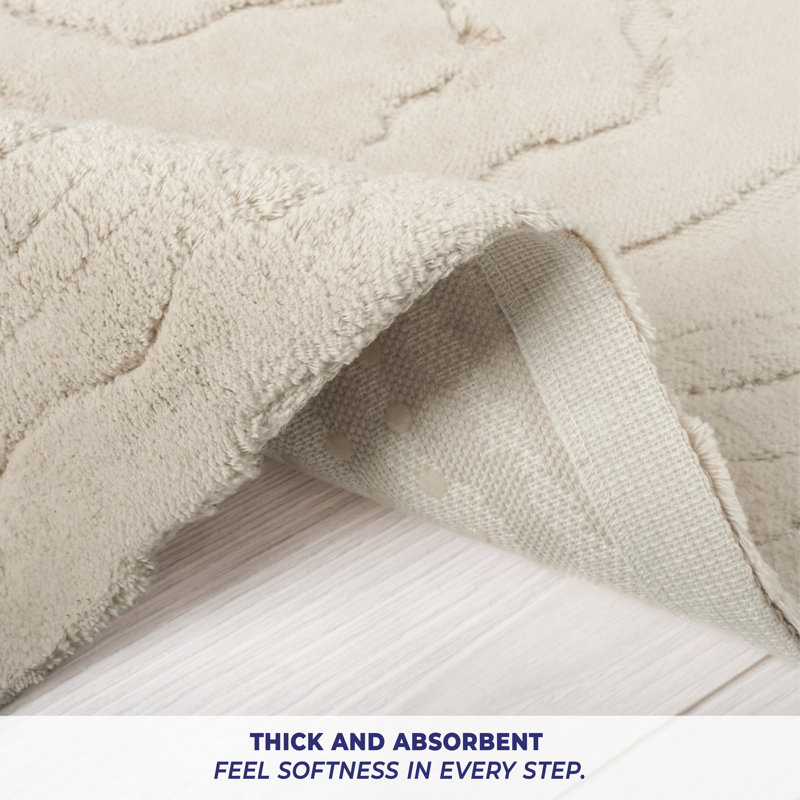  Tapis de bain antidérapant, Beige