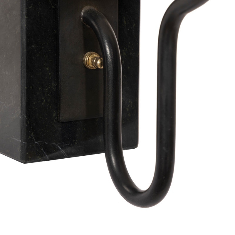 Calla Bookshelf Lamp, Black Marble