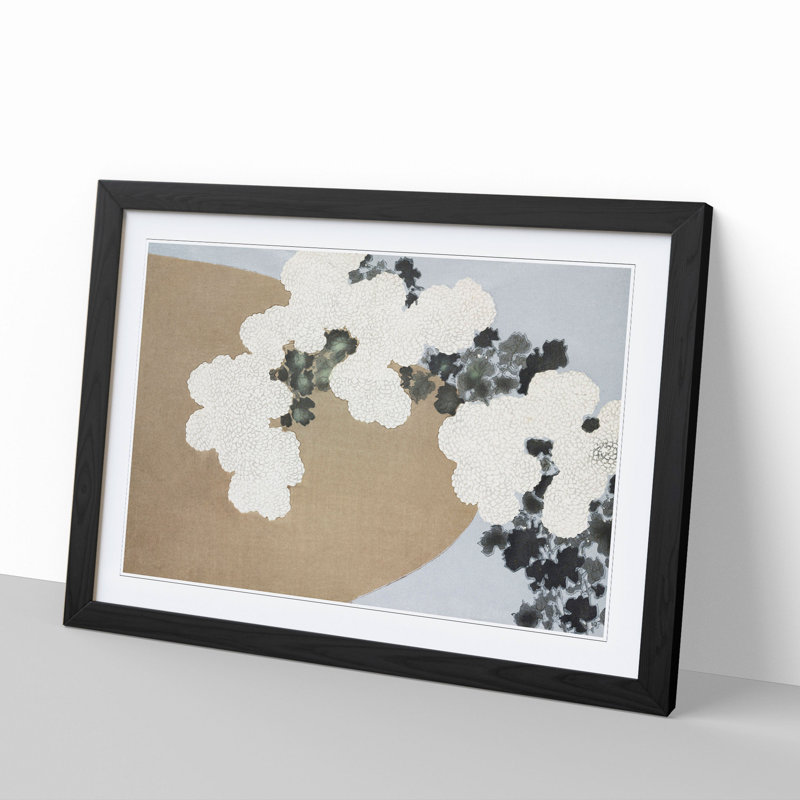 Blossom by Kamisaka Sekka - Picture Frame Painting, Black Framed, 36cm H x 48cm W x 2cm D