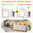 Jaylianiz 6 - Drawer Dresser with Power Outlet, Chest of Drawers with LED Lights and Open Storage-381056294