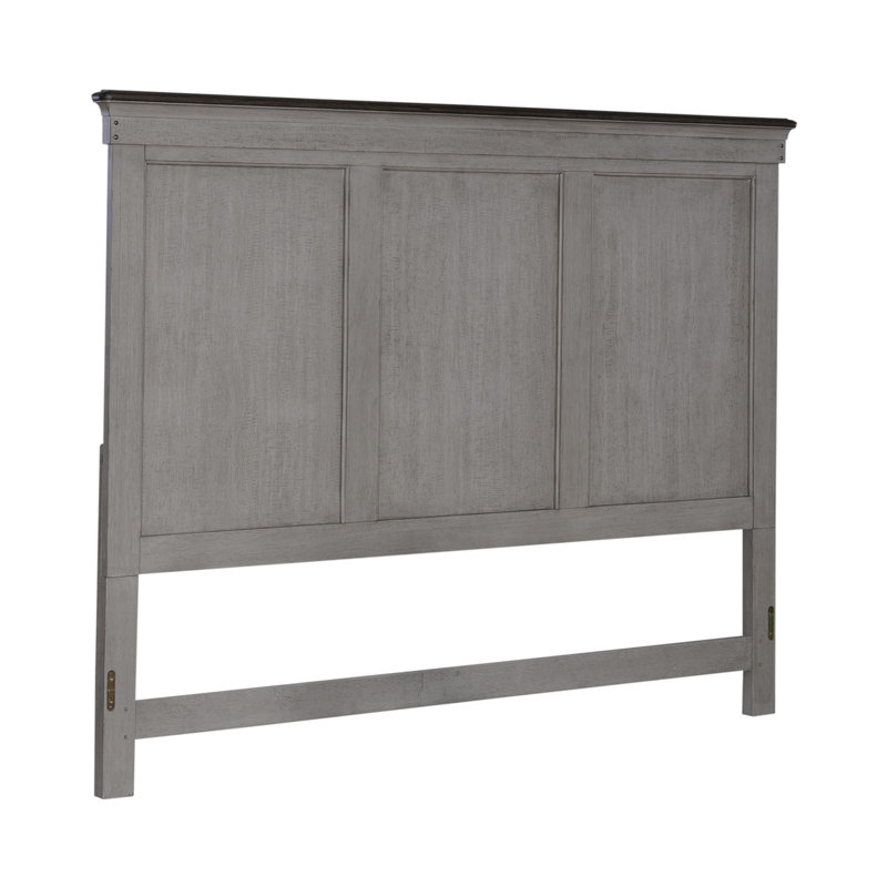 Ensemble de chambre à coucher avec lit à panneaux, commode et miroir Cathleen, Très grand