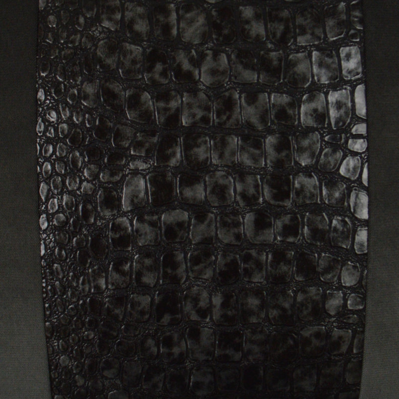 Bayou Reversible Throw Pillow, Charcoal, Rectangle 14"H x 24"W