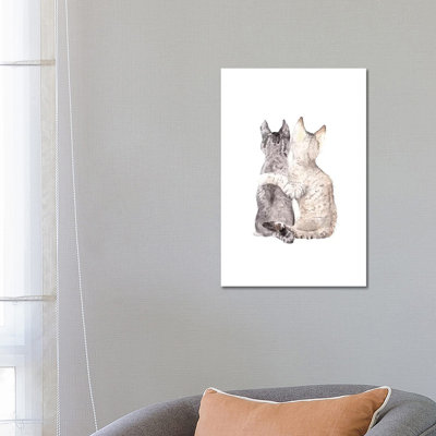 Best Friends 1 Piece Wrapped Canvas Painting