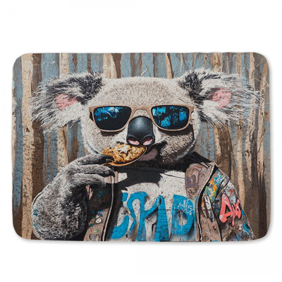 Koala Bath Mat Animal Bathroom Decor Eclectic