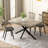 55.11'' -70.86"Retro Rectangular Stretch Dining Table-332851689