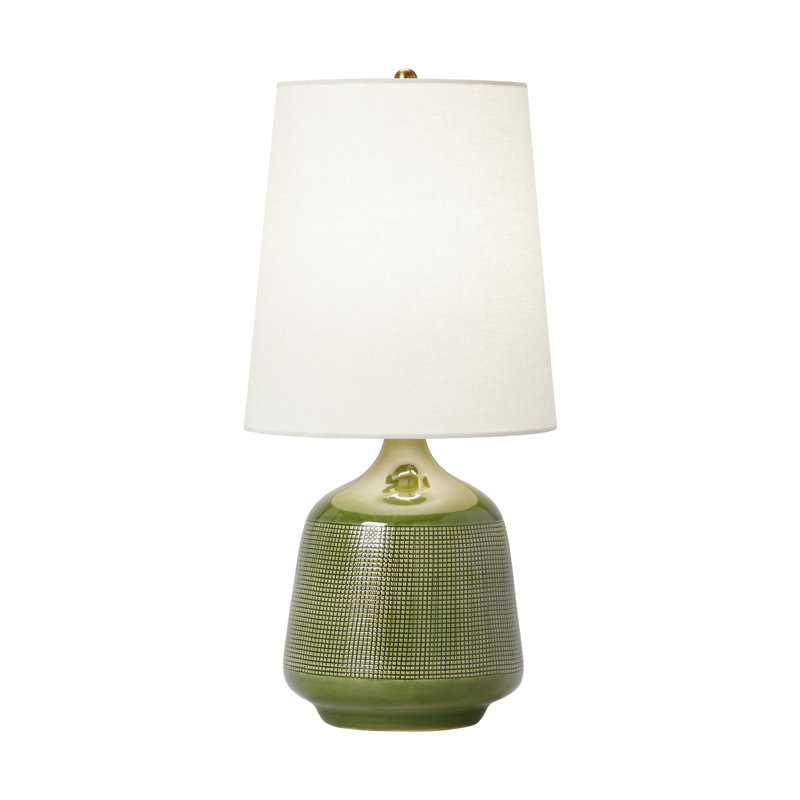 Lampe de table 1 lumière Inelle, Vert, H 19,25 po x l 10 po x P 10 po