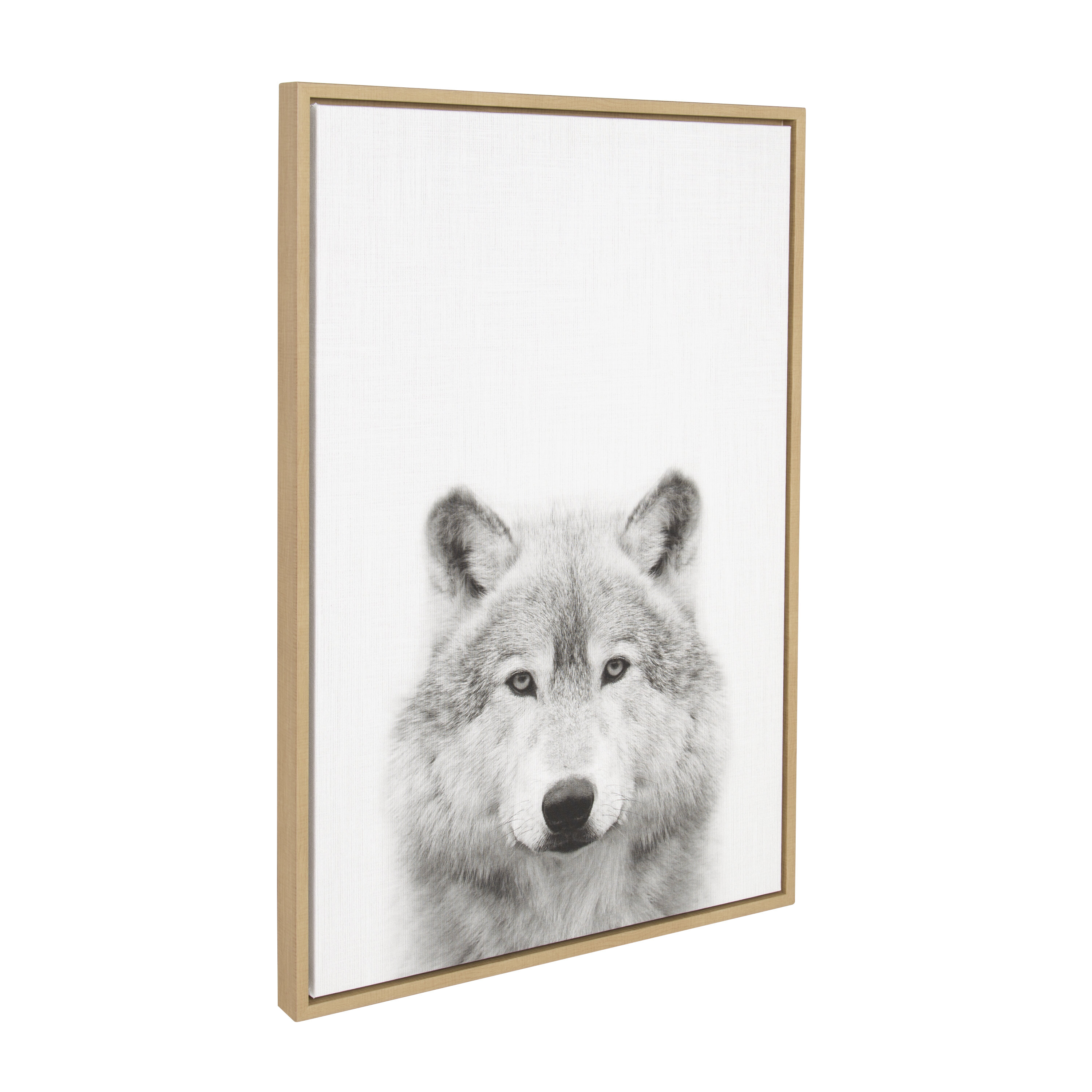 AllModern Philosopher Wolf Animal Print Portrait Framed On Canvas by Simon  Te Tai Print  Reviews Wayfair