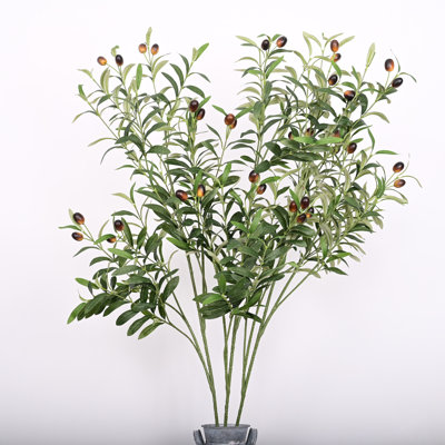 Branches de feuillage à tige artificielle de style maison de campagne artificielle pour remplissage de vase, centre de table de décoration de bureau à domicile