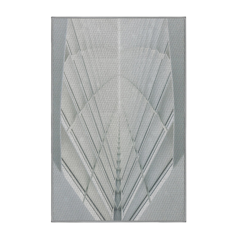 Tapis gris Power Loom, Rectangle 7 pi x 10 pi