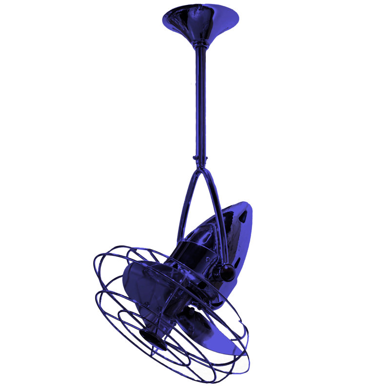 Ventilateur de plafond directionnel 3 pales 13 "avec contrôle mural Jarold, Saphir