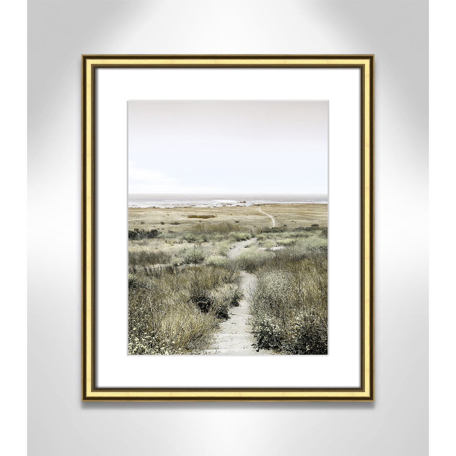 Toscani "Footpath to Paradise" Print, Gold, 17.25 W x 20.25 H x 0.88 D