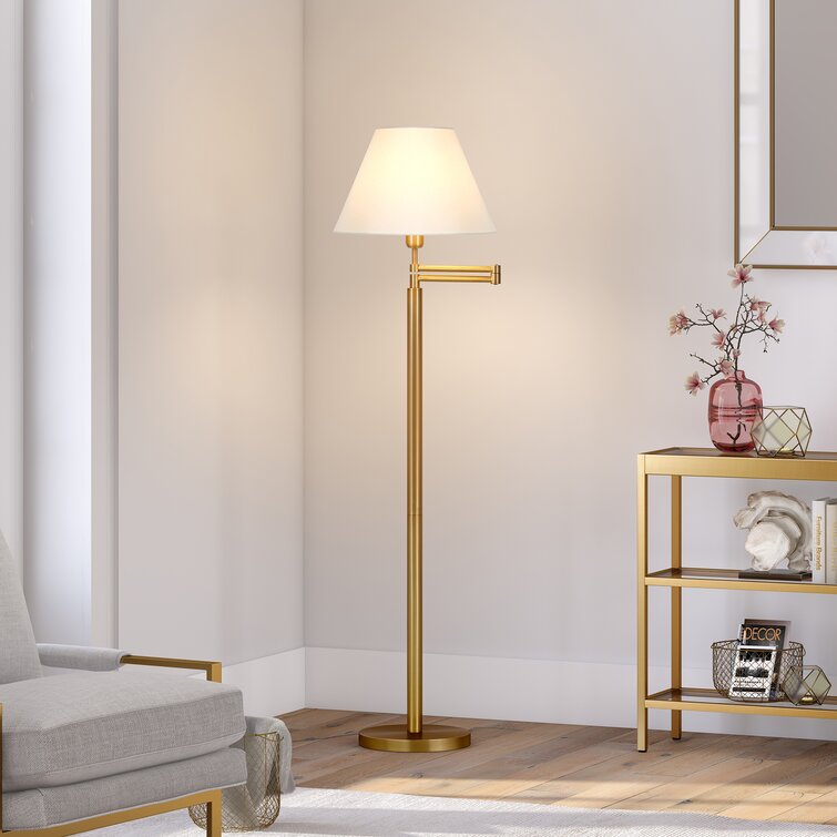 Yenovk 62" Swing Arm Floor Lamp