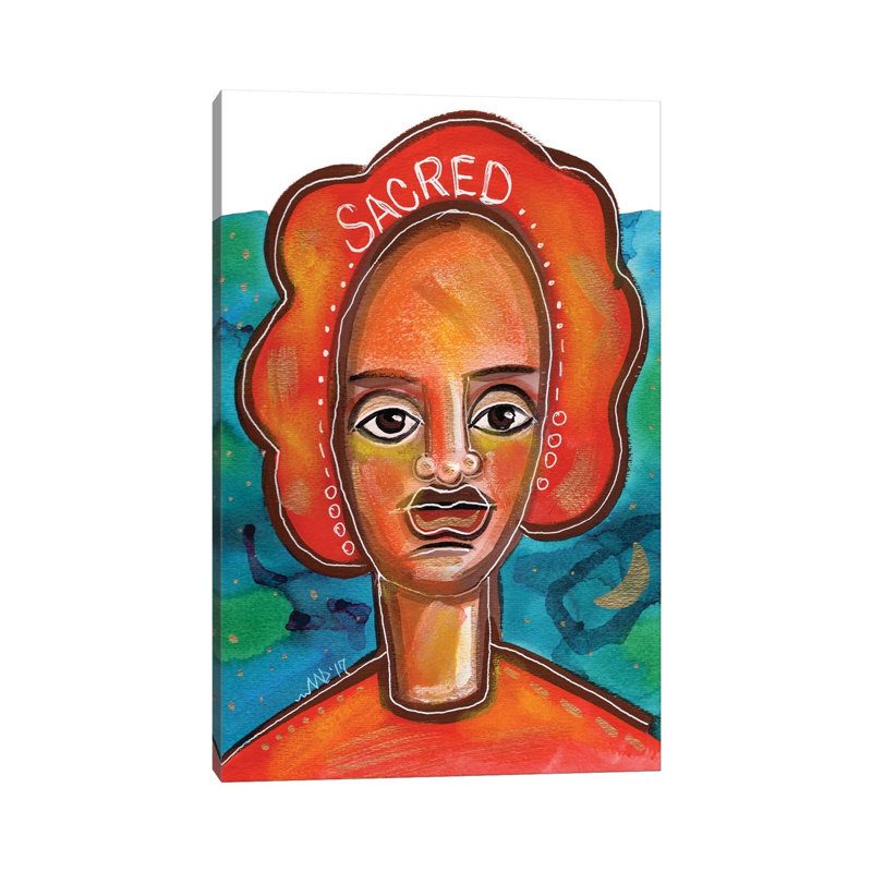 Sacred by Akaimi The Artist - Wrapped Canvas Print, 20.32 cm H x 30.48 cm W