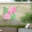 Décoration murale d'extérieur toutes saisons Sarah Adams «Rose vif Monstera II»-1493087688