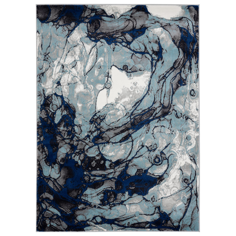 Devola Abstract Indoor Rug, Rectangle 7'9" x 10'9"
