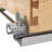 Single Metallic Silver Maple Pullout Waste Container w/ Soft-Close for 15" Vanity Base Cabinets-65714261-88472279