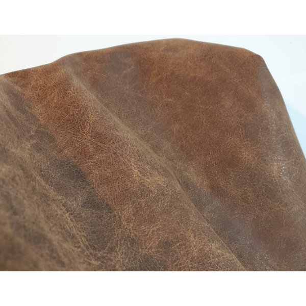 Faux Leather Fabric by the Yard, Crazy Horse Leather Fake Leather