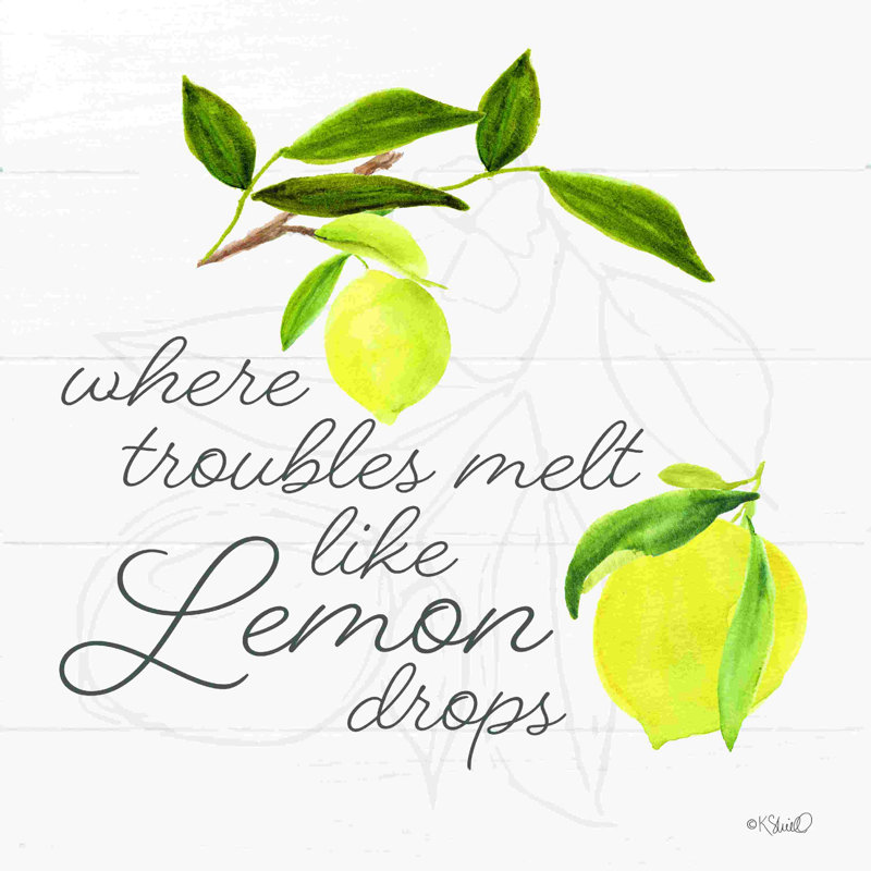 " Lemon Drops " by Kate Sherrill, 12" H x 12" W