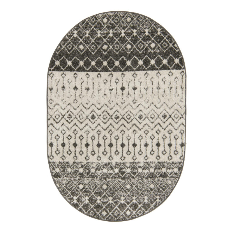 Somerville Geometric Indoor Rug, Oval 4'1" x 6'1"