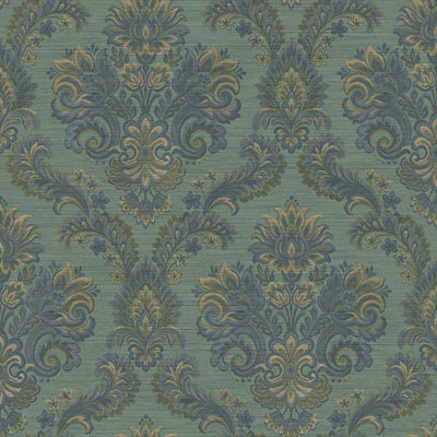 Ornamenta Collection Floral Damask Wallpaper Roll