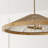 31"W x 7.50"H 4-Light Pendant in Matte Brass and Handwrapped Natural Jute Rope