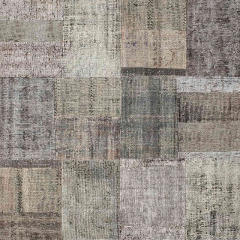 Tapis gris/brun zone contemporaine, Carré 3 pi
