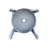 6 Colourful Plastic Seats, Grey, 24in Package Height, Dynamic Design Pack Nesting Stools, Plastic, Slip Bottom, 18.1in Grey For Adults